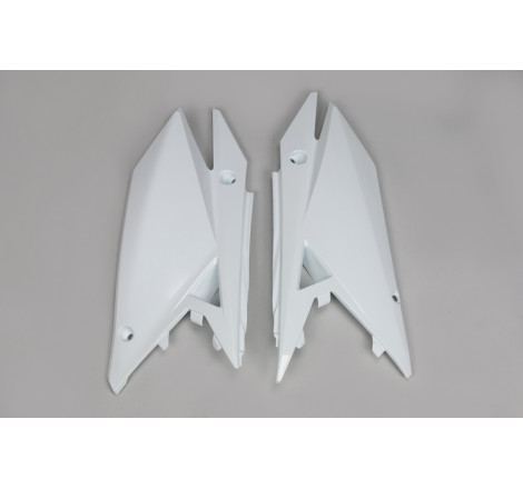 Plaques latérales UFO blanches pour Suzuki RM-Z 250 / 450