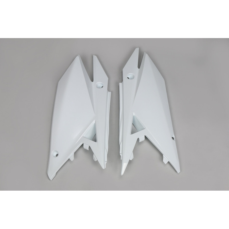 Plaques latérales UFO blanches pour Suzuki RM-Z 250 / 450