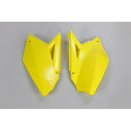 Plaques latérales UFO jaunes pour Suzuki RM-Z 250 (2007–2009)