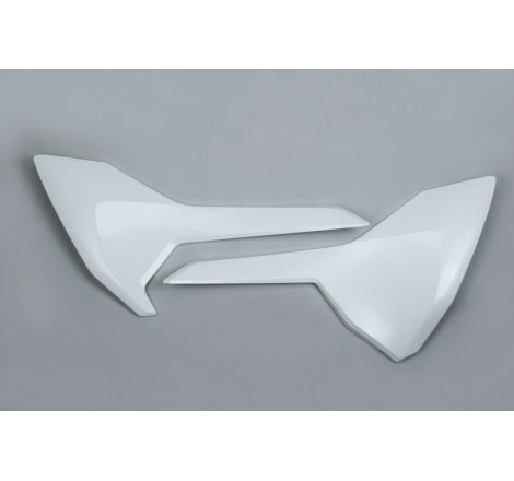 Plaques latérales UFO blanches pour Husqvarna TC 85 (2018–2024)