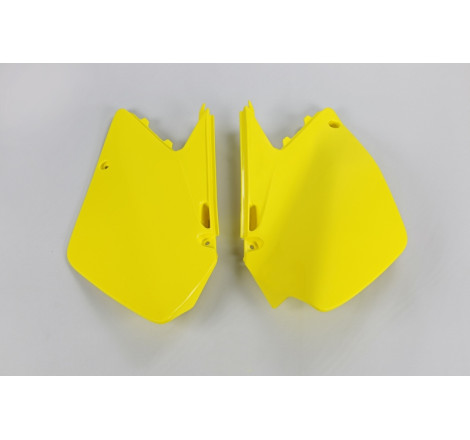 Plaques latérales UFO jaunes pour Suzuki RM 125 / 250 (2006–2008)