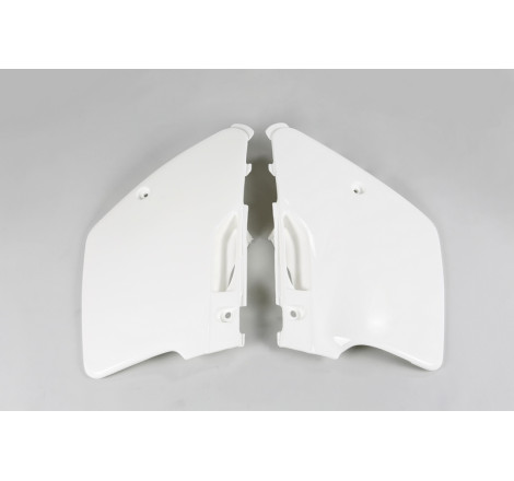 Plaques latérales UFO blanches pour Kawasaki KX 125 / 250 (1994–1998)