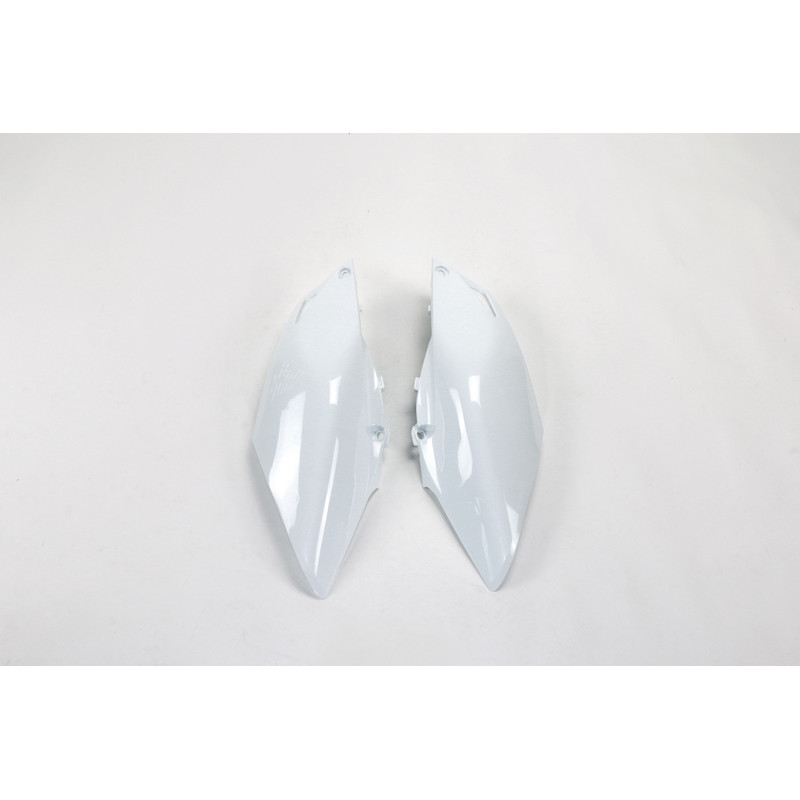 Plaques latérales UFO blanches pour Honda CRF 250 / 450