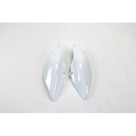 Plaques latérales UFO blanches pour Honda CRF 250 / 450