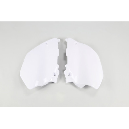 Plaques latérales UFO blanches pour Yamaha YZ 125 / 250 (2006-2014)