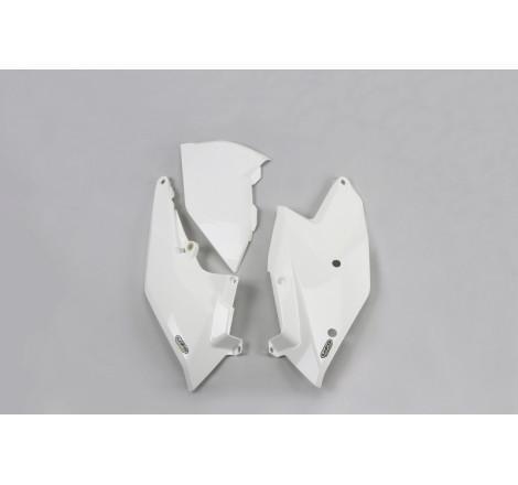 Plaques latérales UFO blanches pour KTM SX / SX-F 125/250/350/450 (2016-2018)