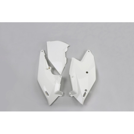Plaques latérales UFO blanches pour KTM SX / SX-F 125/250/350/450 (2016-2018)