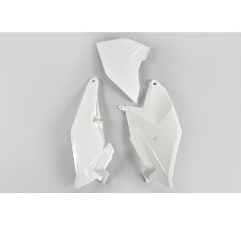 Plaques latérales + cache boîte à air UFO blanches pour KTM 85 SX (2018-2024)