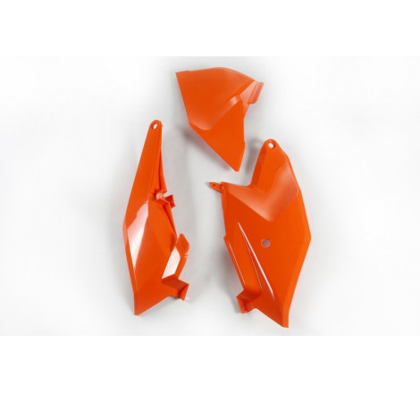 Plaques latérales + cache boîte à air UFO orange pour KTM 85 SX (2018-2024)