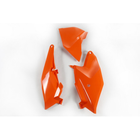 Plaques latérales + cache boîte à air UFO orange pour KTM 85 SX (2018-2024)