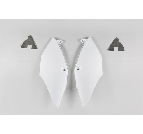 Plaques latérales UFO blanches pour Honda CRF 250 / 450