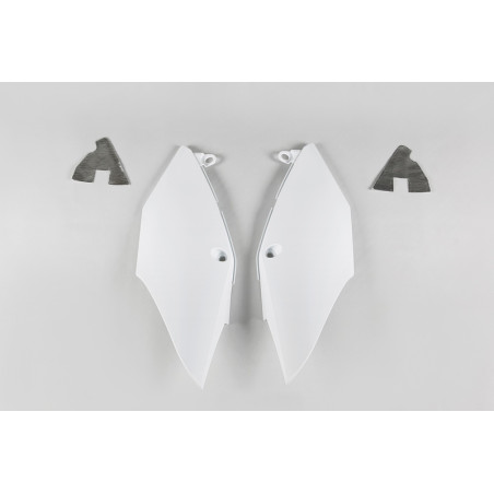Plaques latérales UFO blanches pour Honda CRF 250 / 450