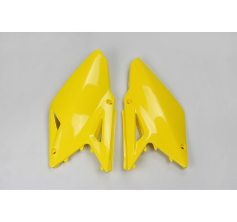 Plaques latérales UFO jaunes pour Suzuki RM-Z 450 (2008-2017)