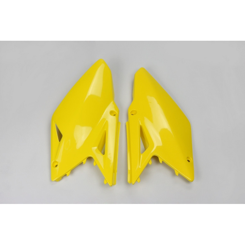 Plaques latérales UFO jaunes pour Suzuki RM-Z 450 (2008-2017)