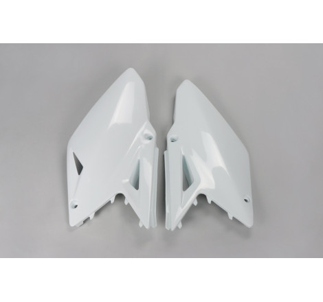 Plaques latérales UFO blanches pour Suzuki RM-Z 450 (2008-2017)