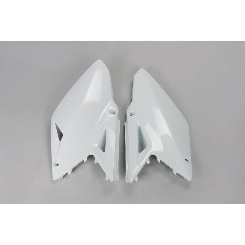 Plaques latérales UFO blanches pour Suzuki RM-Z 450 (2008-2017)