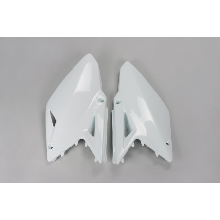 Plaques latérales UFO blanches pour Suzuki RM-Z 450 (2008-2017)