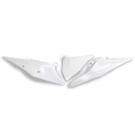 Plaques latérales UFO blanches pour KTM SX / SX-F 125/250/350/450 (2019-2022)