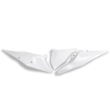 Plaques latérales UFO blanches pour KTM SX / SX-F 125/250/350/450 (2019-2022)