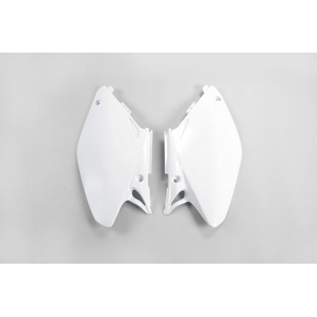Plaques latérales UFO blanches pour Honda CR 125 / 250 (2005-2007)