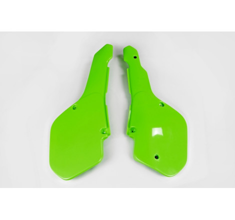 Plaques latérales UFO vertes pour Kawasaki KX 125 / 250 / 500