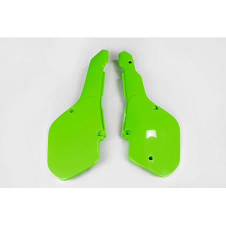 Plaques latérales UFO vertes pour Kawasaki KX 125 / 250 / 500