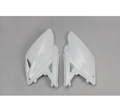 Plaques latérales UFO blanches pour Suzuki RM-Z 250 (2010-2018)