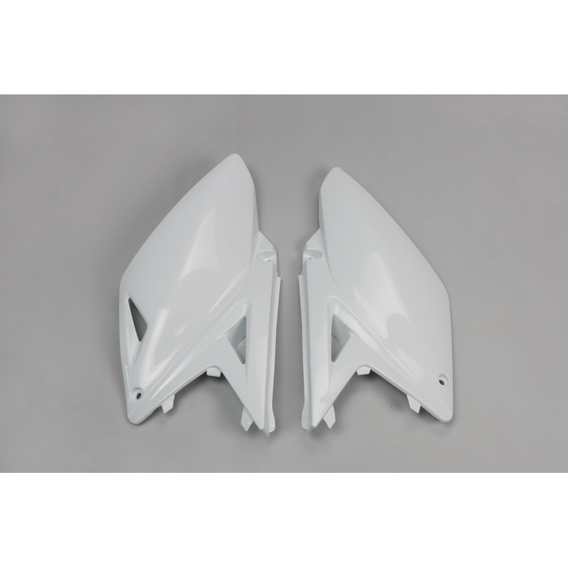 Plaques latérales UFO blanches pour Suzuki RM-Z 250 (2010-2018)