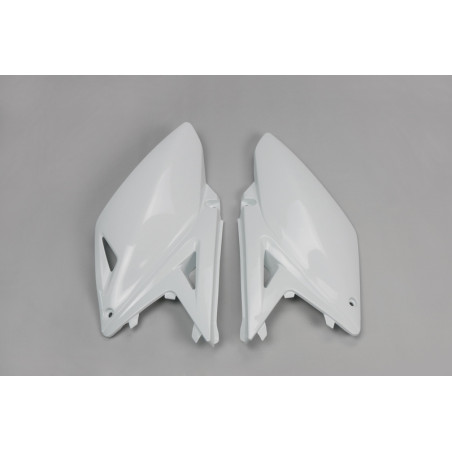 Plaques latérales UFO blanches pour Suzuki RM-Z 250 (2010-2018)