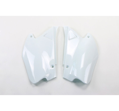 Plaques latérales UFO blanches pour Honda CR 125 / 250 (2000-2001)
