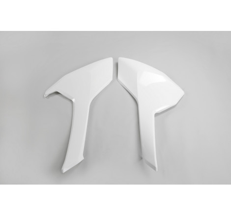Plaques latérales UFO blanches pour Husqvarna TC / FC 125/250/350/450 (2016-2018)