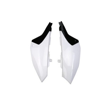 Plaques latérales UFO blanches pour Yamaha YZ 65 (2017-2025)