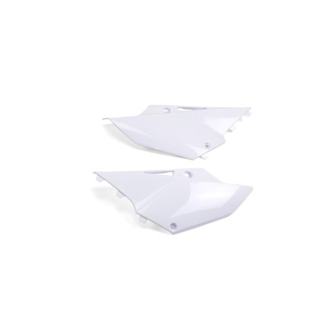 Plaques latérales UFO blanches pour Yamaha YZ 125 / 250 (2014-2021)