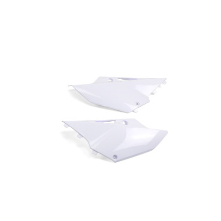 Plaques latérales UFO blanches pour Yamaha YZ 125 / 250 (2014-2021)