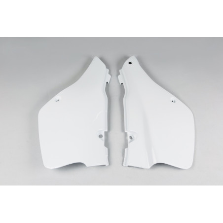 Plaques latérales UFO blanches pour Suzuki RM 250 (1989-1992)