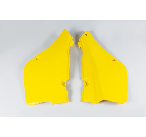 Plaques latérales UFO jaunes pour Suzuki RM 250 (1989-1992)
