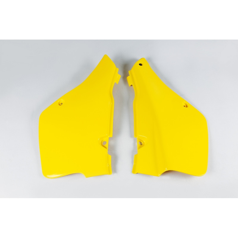 Plaques latérales UFO jaunes pour Suzuki RM 250 (1989-1992)