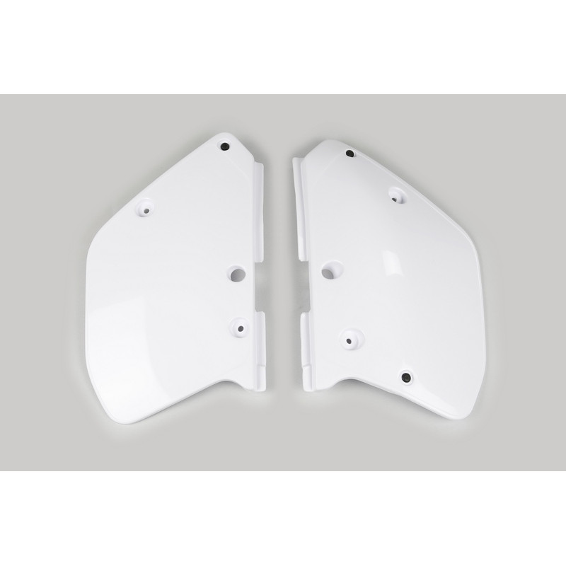 Plaques latérales UFO blanches pour Yamaha YZ 125 / 250 (1989-1990)