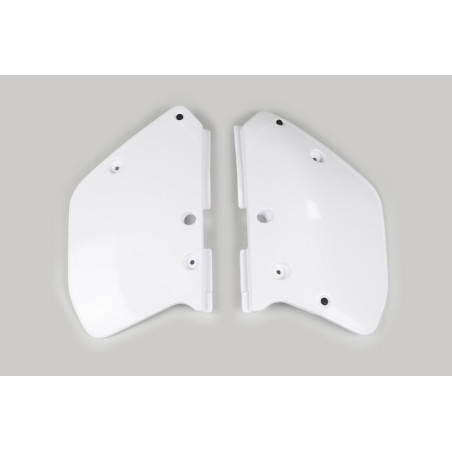 Plaques latérales UFO blanches pour Yamaha YZ 125 / 250 (1989-1990)