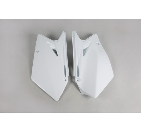 Plaques latérales UFO blanches pour Suzuki RM-Z 450 (2007)