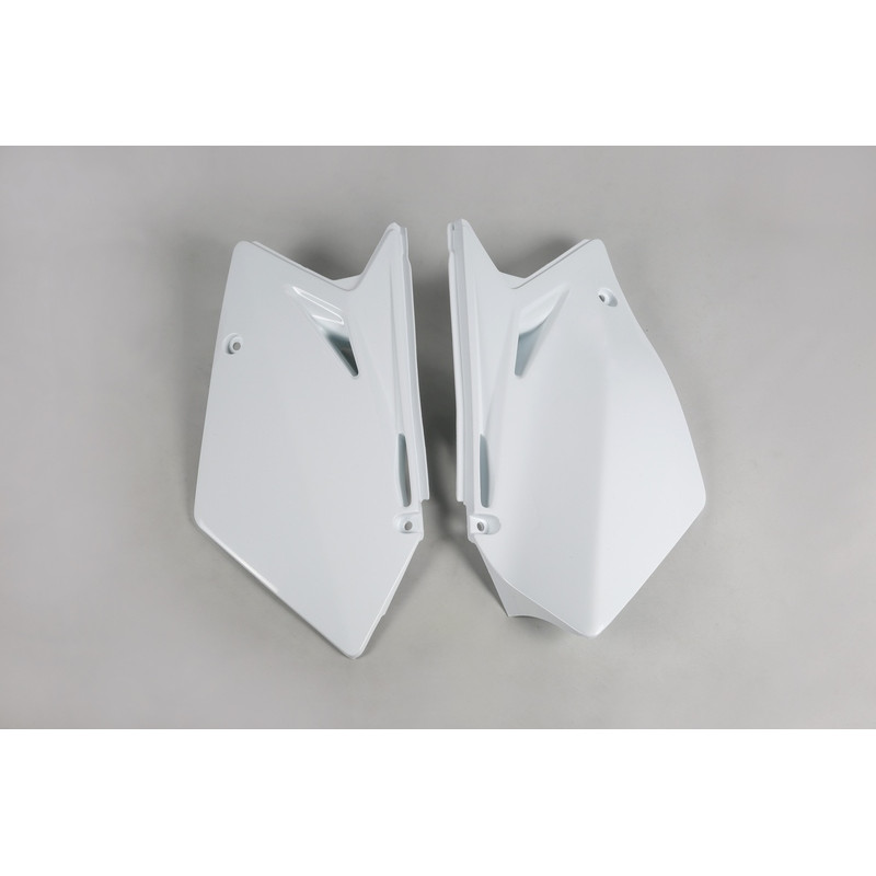 Plaques latérales UFO blanches pour Suzuki RM-Z 450 (2007)