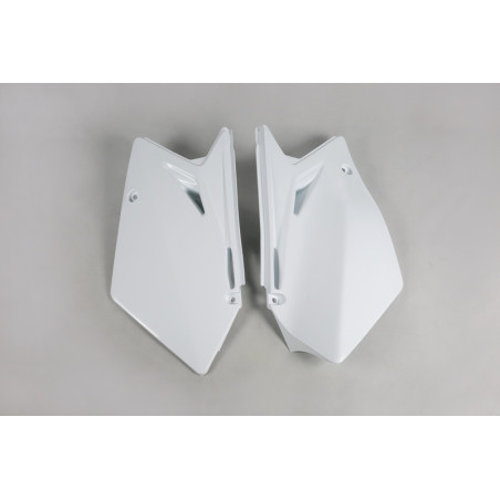 Plaques latérales UFO blanches pour Suzuki RM-Z 450 (2007)