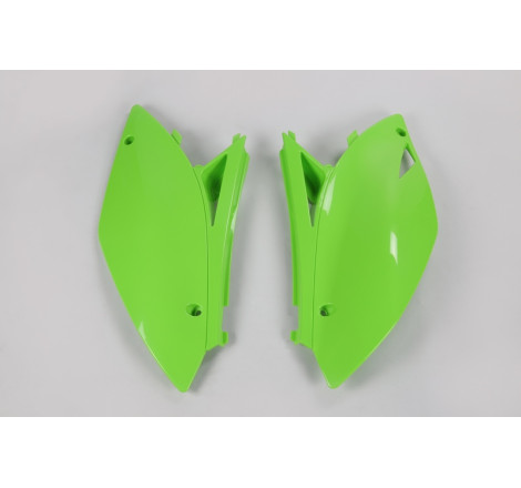 Plaques latérales UFO vertes pour Kawasaki KX-F 450 (2009-2011)