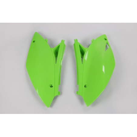 Plaques latérales UFO vertes pour Kawasaki KX-F 450 (2009-2011)