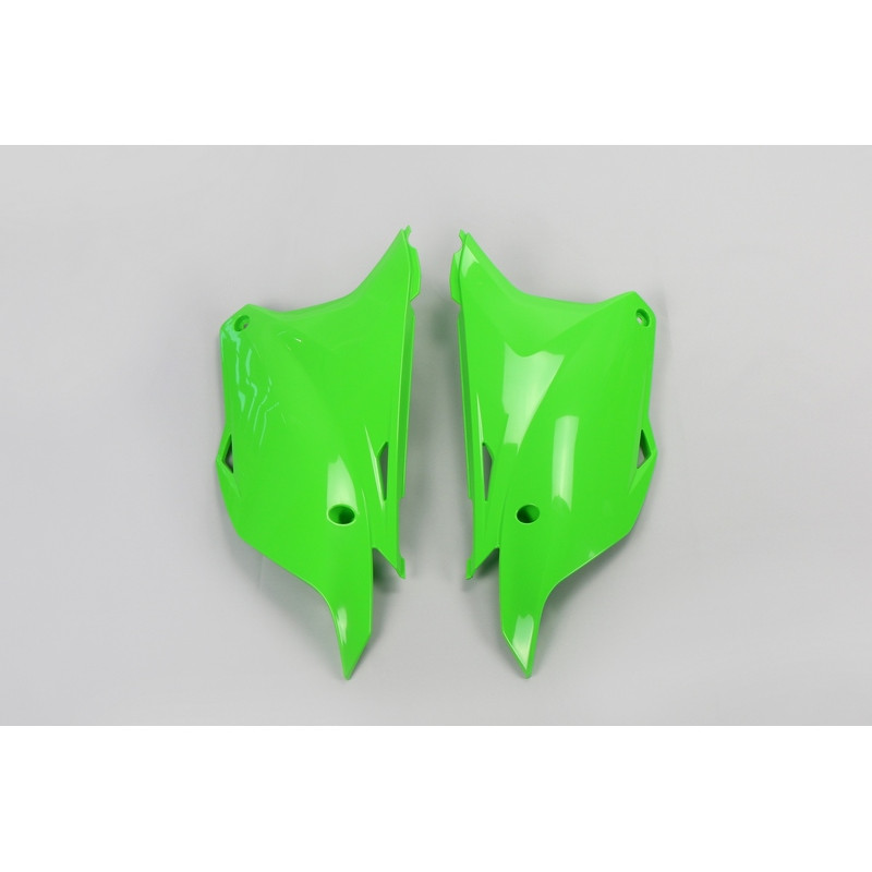 Plaques latérales UFO vertes pour Kawasaki KX 85 (2014-2021)