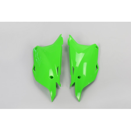 Plaques latérales UFO vertes pour Kawasaki KX 85 (2014-2021)