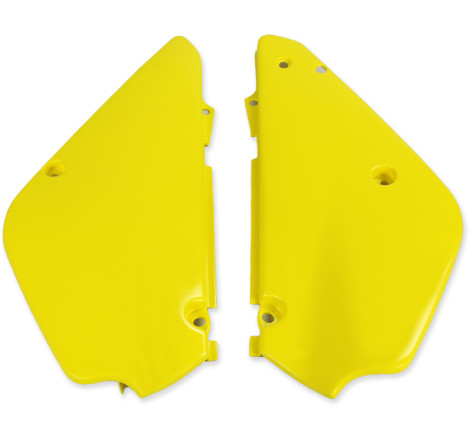 Plaques latérales UFO jaunes pour Suzuki RM 85 (2002-2022)