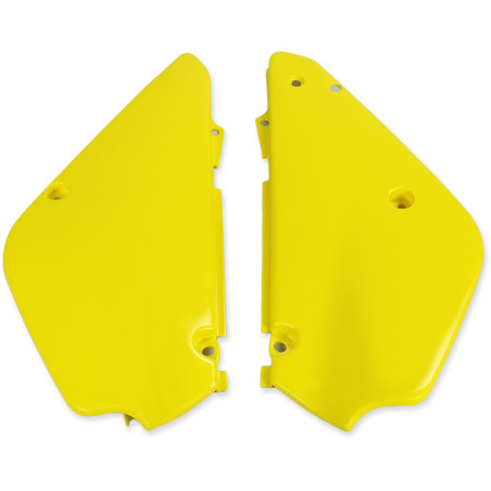 Plaques latérales UFO jaunes pour Suzuki RM 85 (2002-2022)