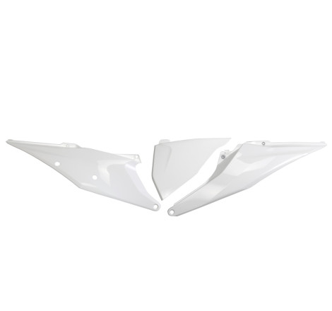 Plaques latérales UFO blanches pour KTM SX / SX-F 125/250/350/450 (2019-2022)