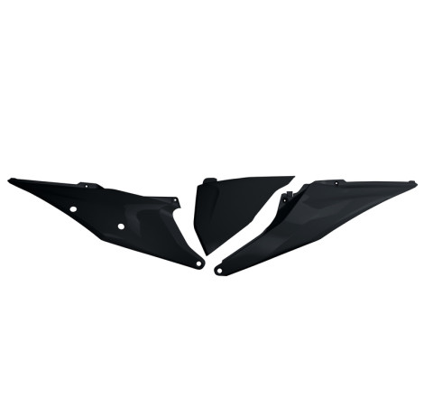 Plaques latérales UFO noires pour KTM SX / SX-F 125/250/350/450 (2019-2022)
